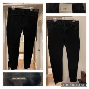 American Eagle Black Jeans Size 14 Short